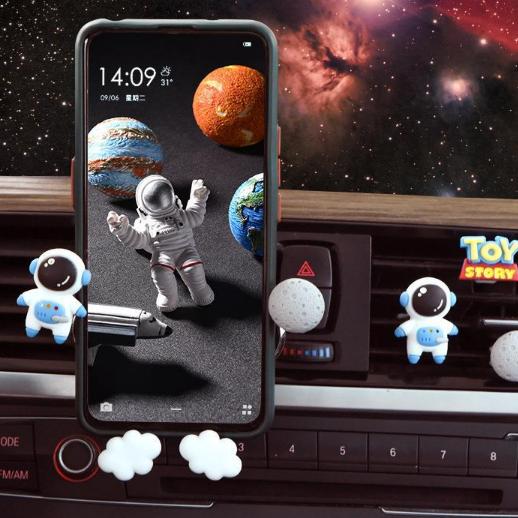 ที่ยึดโทรศัพท์ในรถแบบการ์ตูนนักบินอวกาศ