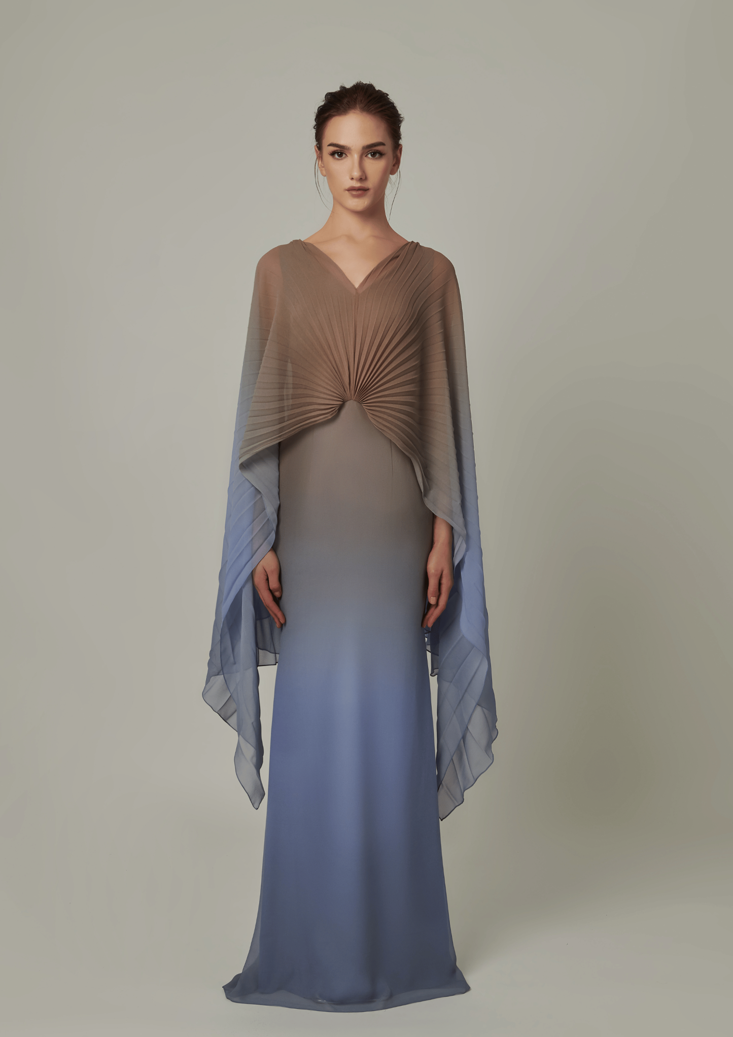 KAILANI DRESS IN PERIWINKLE OMBRE