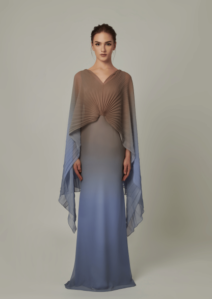 KAILANI DRESS IN PERIWINKLE OMBRE