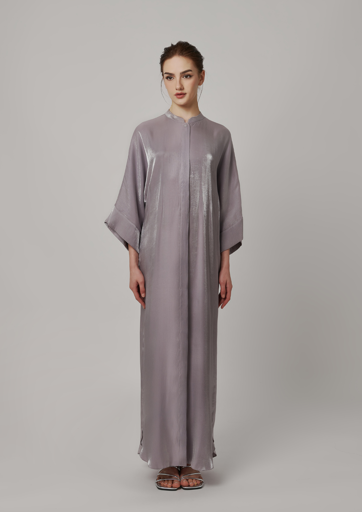 SIGNATURE SHIRT DRESS - LIGHT TAUPE