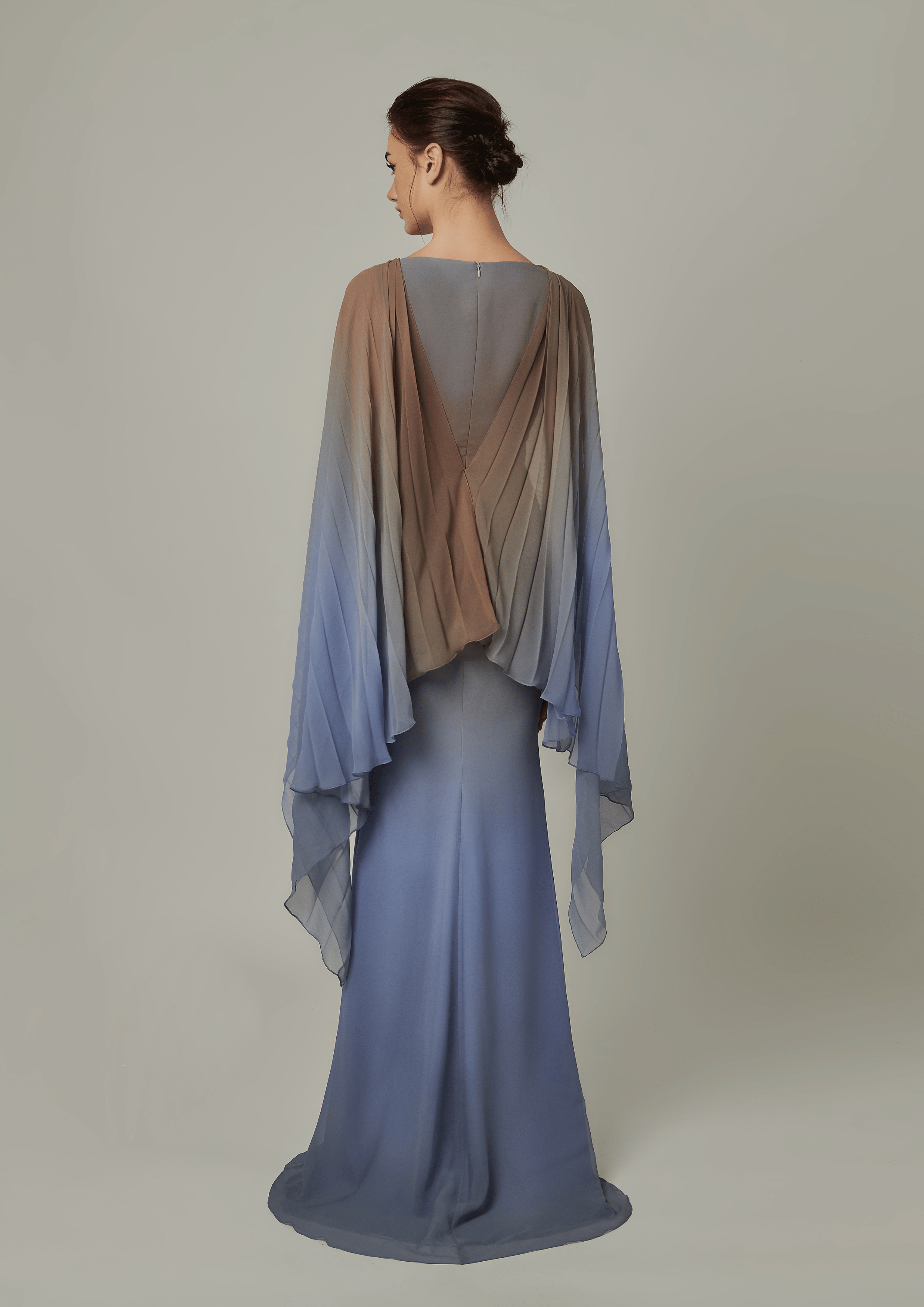 KAILANI DRESS IN PERIWINKLE OMBRE