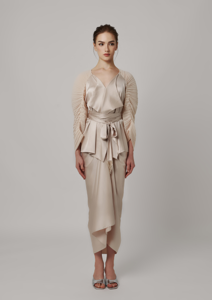 SARONG WRAP SET - BEIGE