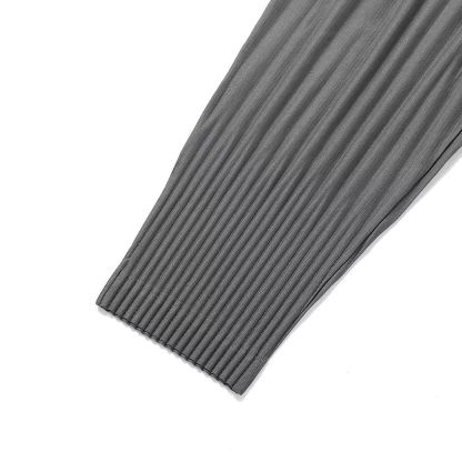 Men's Pleated Harem Pants Casual Baggy Ankle Length Pants Drawstring Elastic Waist