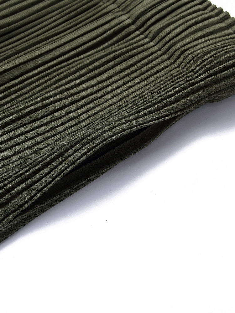 Men's Pleated Loose Cargo Pants Fashion Casual Streetwear Overalls Drawstring Elastic Waist