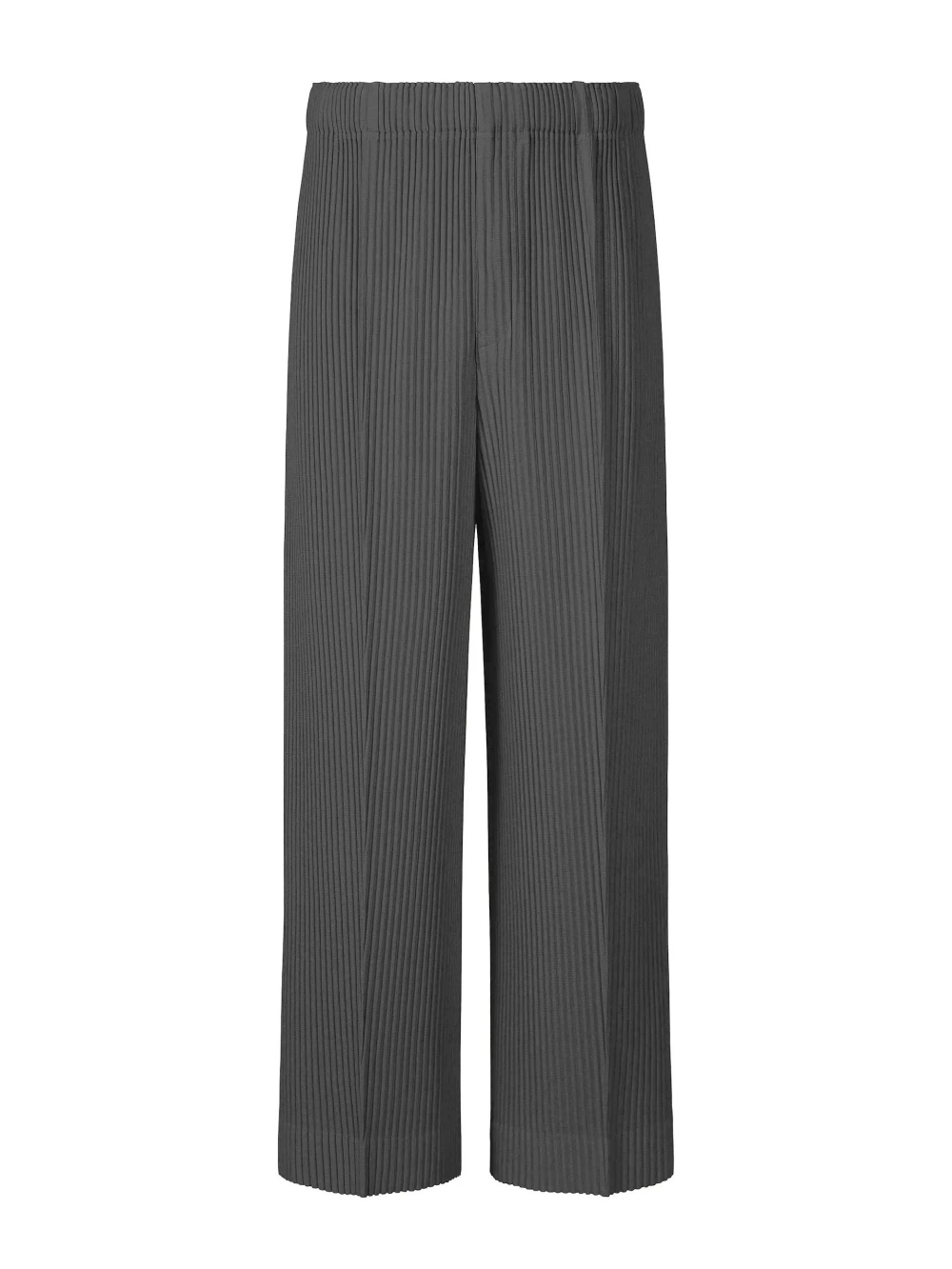 Men's Pleated Wild Pants Solid Color Straight Pants Casual Suit Trouse