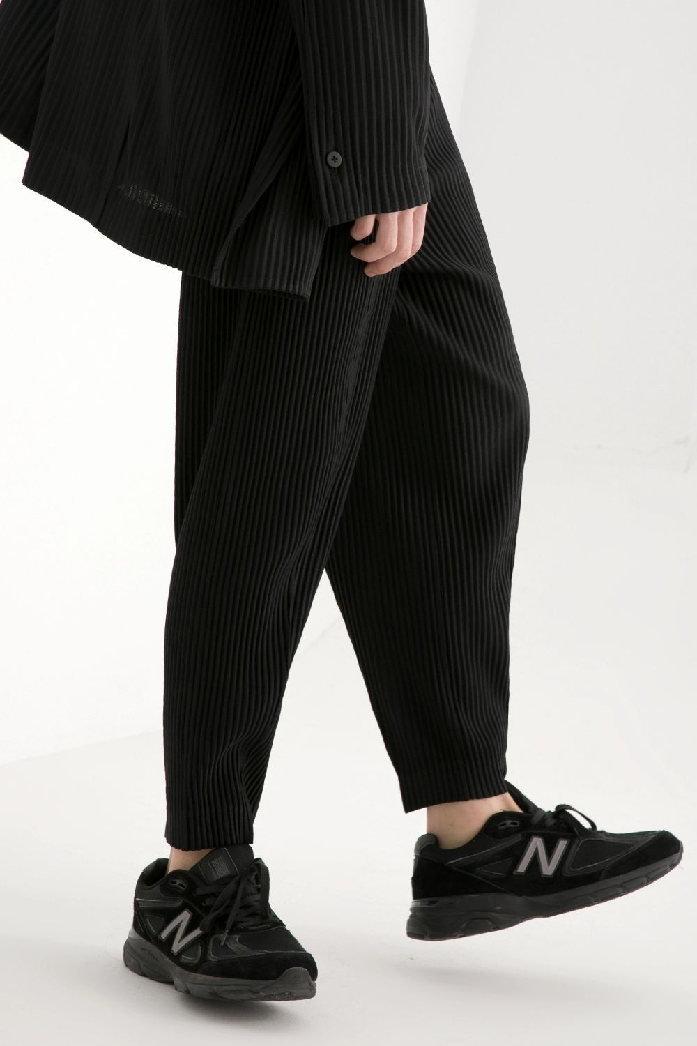 Men's Pleated British Stylish Pants Casual Drape Stretch Suit Pants Elastic Waist