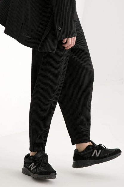 Men's Pleated British Stylish Pants Casual Drape Stretch Suit Pants Elastic Waist