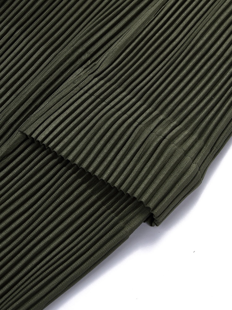 Men's Pleated Loose Cargo Pants Fashion Casual Streetwear Overalls Drawstring Elastic Waist