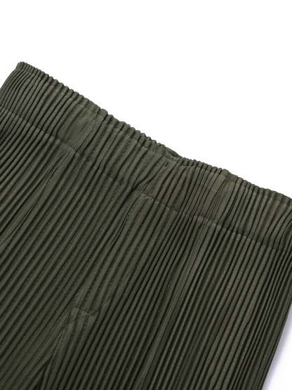 Men's Pleated Loose Cargo Pants Fashion Casual Streetwear Overalls Drawstring Elastic Waist