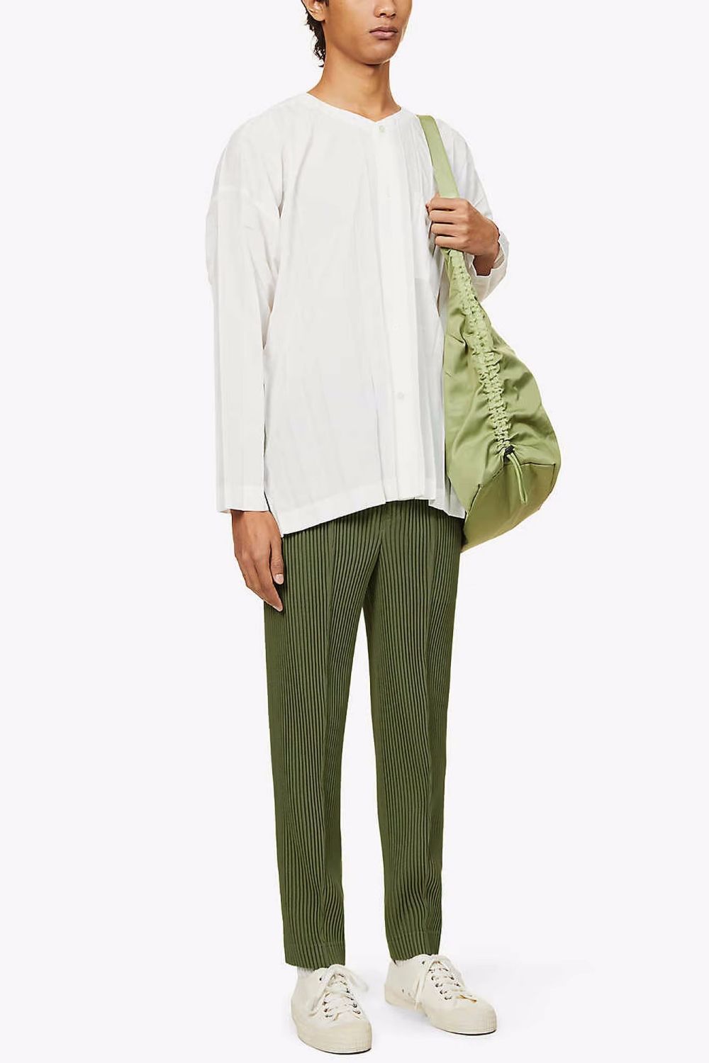 Men's Pleated British Stylish Pants Casual Drape Stretch Suit Pants Elastic Waist