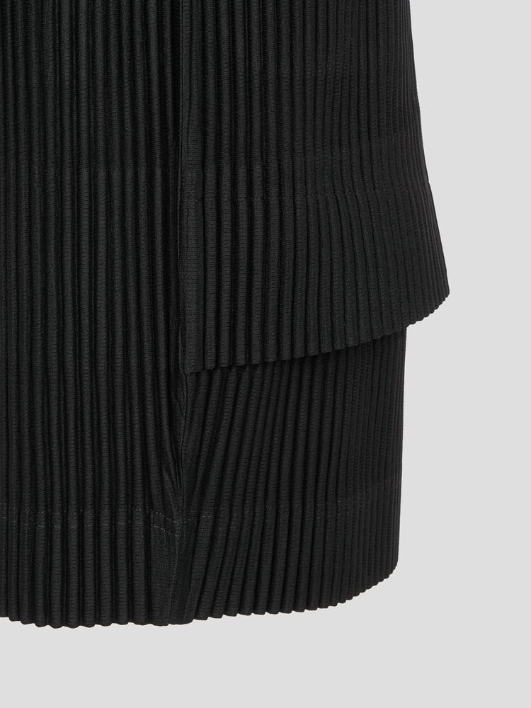 Men's Pleated Cargo Shorts New Fashion Loose Overalls Drawstring Elastic Waist