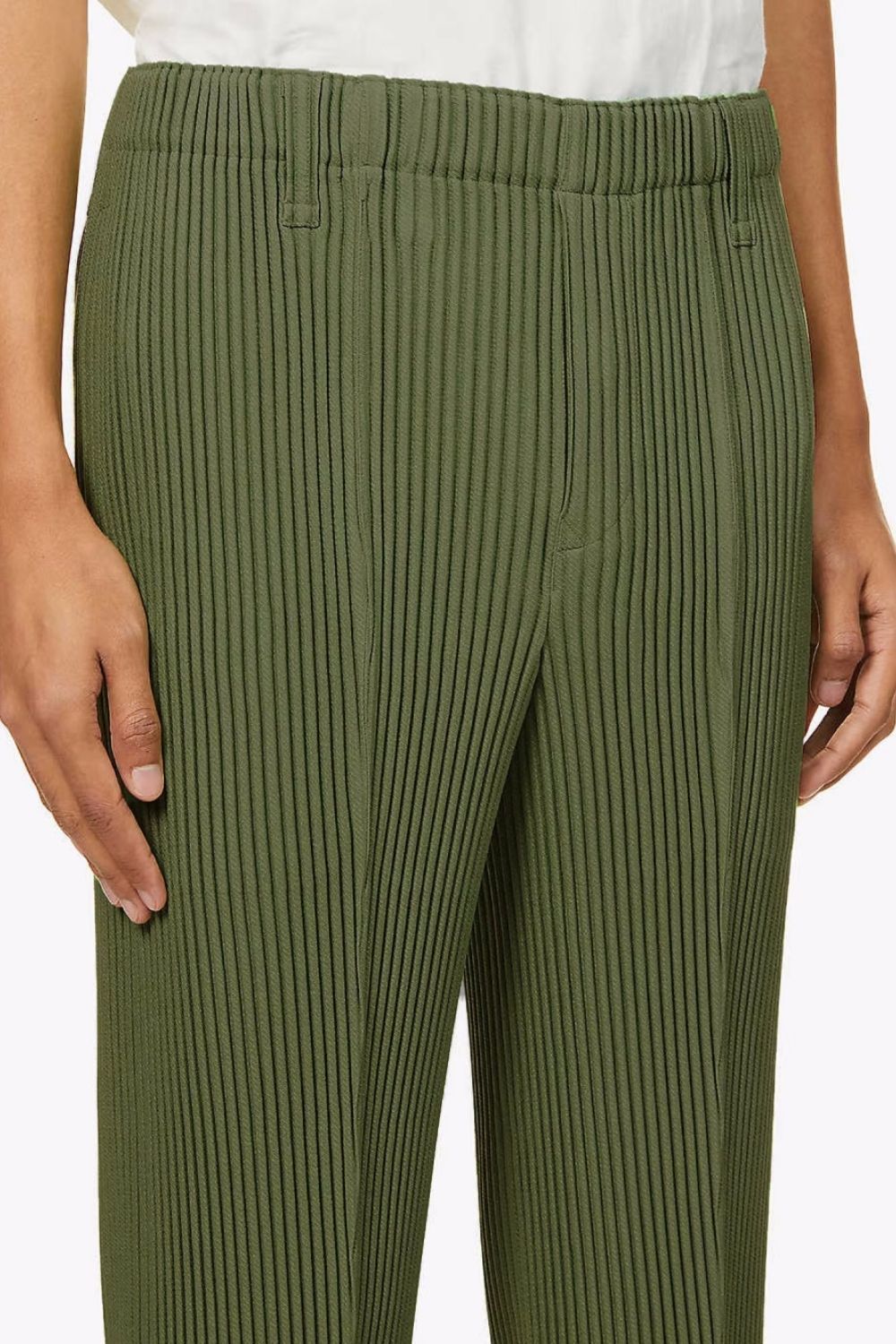 Men's Pleated British Stylish Pants Casual Drape Stretch Suit Pants Elastic Waist