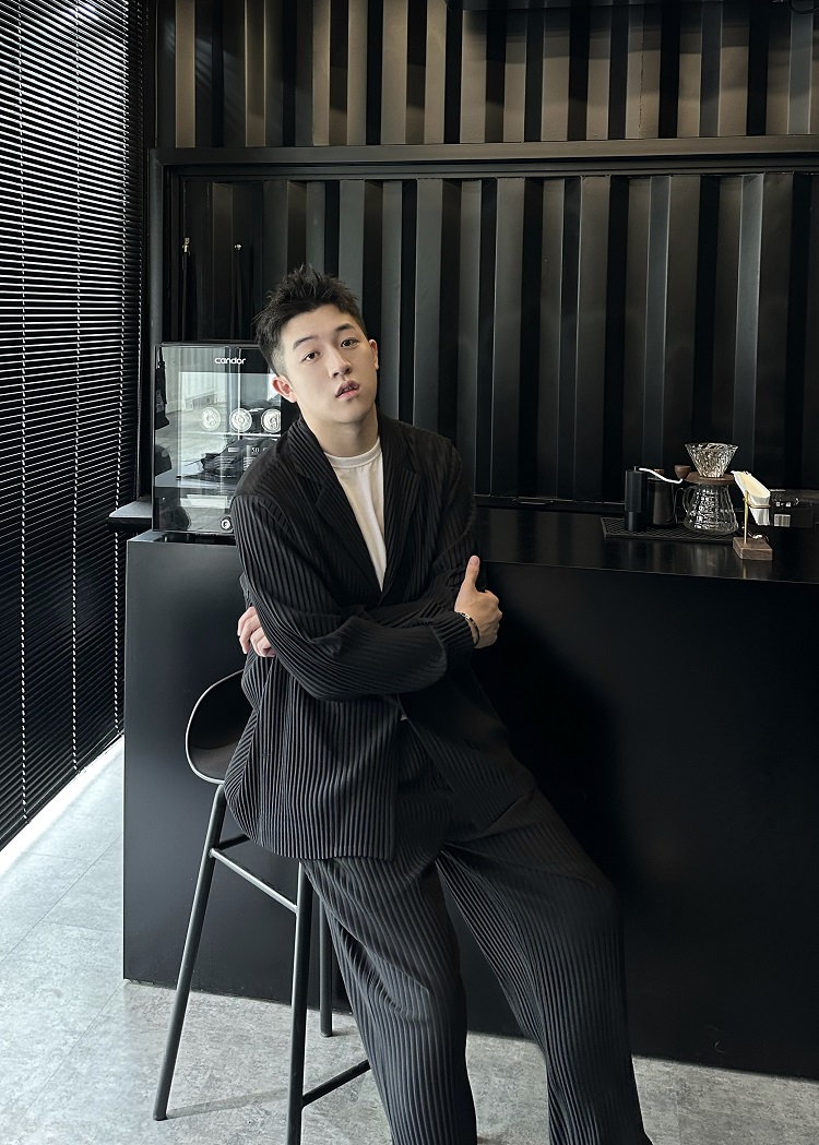 Men's Pleated Casual Basics Blazer Stretch Fabric Coat