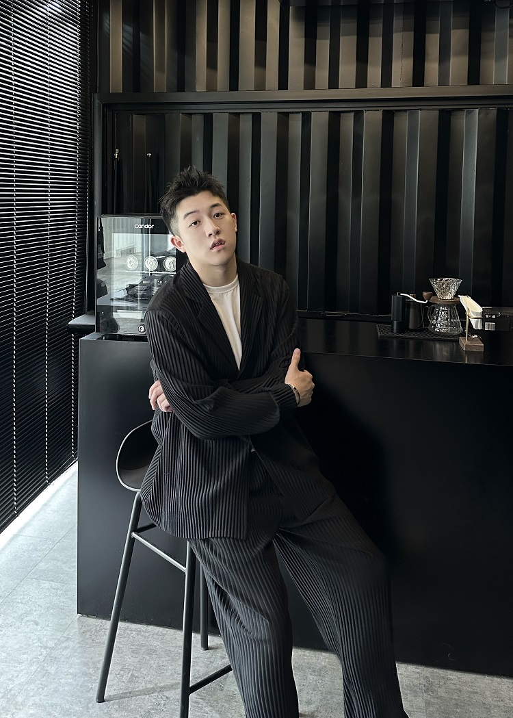 Men's Pleated Casual Basics Blazer Stretch Fabric Coat