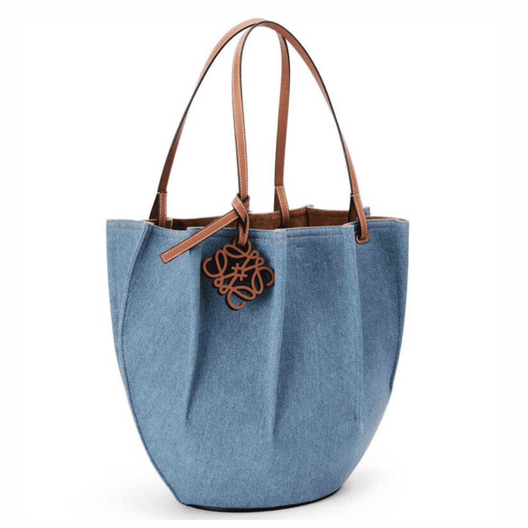 【LOEWE】新作 シェル トートバッグ S デニム&カーフ