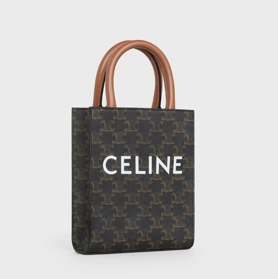 【CELINE】ミニトートバッグ ショルダー トリオンフ  ブラック