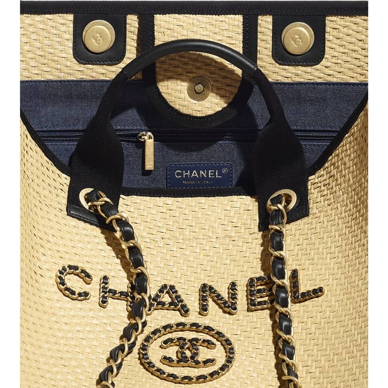 【CHANEL】職人技光るストロー編み トートバッグ