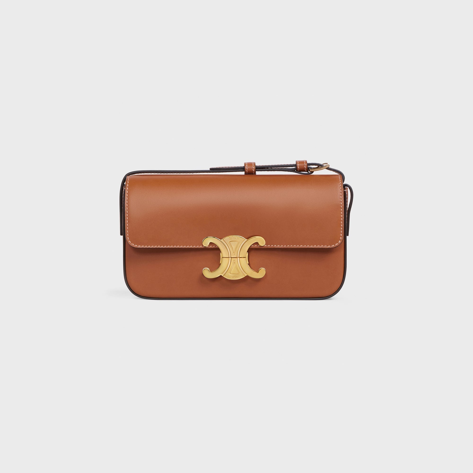 【CELINE】トリオンフ ショルダーバッグ TRIOMPHE CANVAS ブラウン