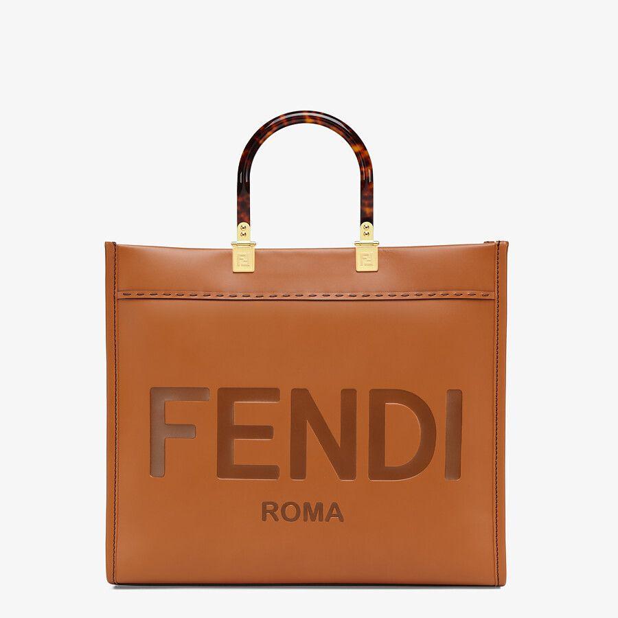 【FENDI】べっ甲柄の持ち手が上品サンシャインミディアムバッグ