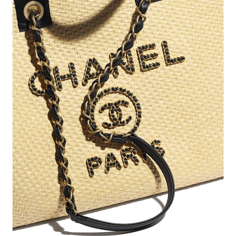 【CHANEL】職人技光るストロー編み トートバッグ
