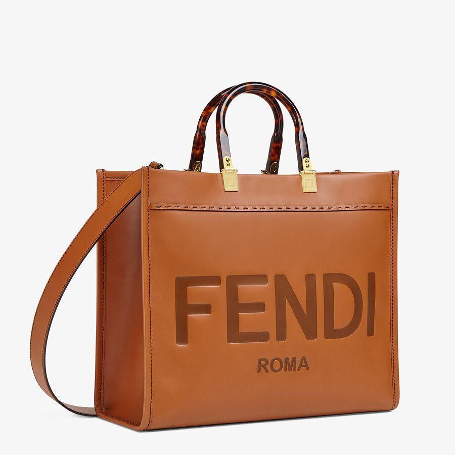 【FENDI】べっ甲柄の持ち手が上品サンシャインミディアムバッグ