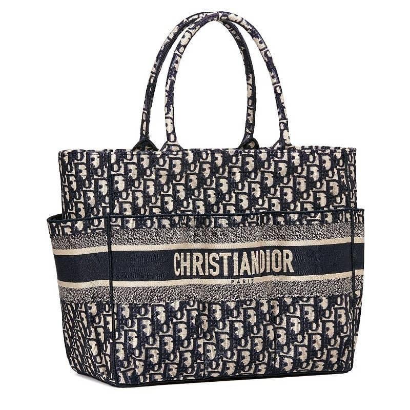 【DIOR】 今話題の新作★OBLIQUE ブルーキャンバスキャサリントート