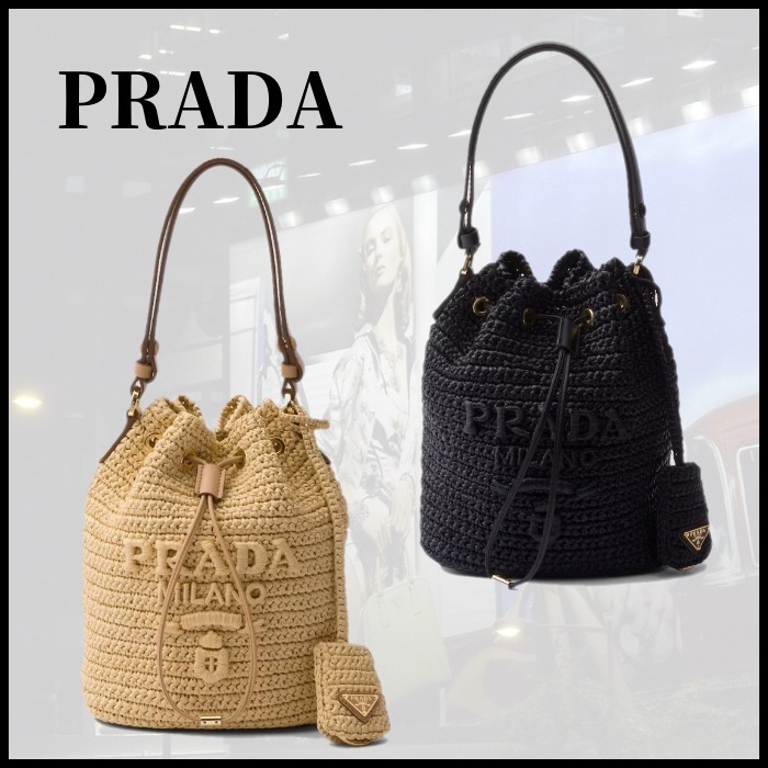 今人気！【PRADA】ミニバケット ショルダーバッグ