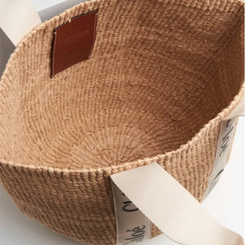 【CHLOE】「WOODY」ラフィア かごバッグ