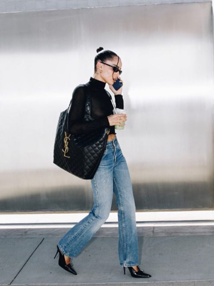 【SAINT LAURENT】雑誌・インスタ多数掲載!BLACKPINK ROSÉ愛用のイカール マキシショッピングバッグ