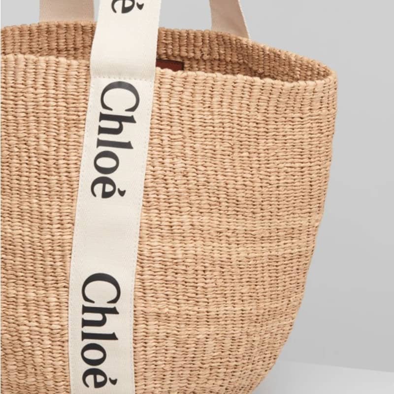 【CHLOE】「WOODY」ラフィア かごバッグ