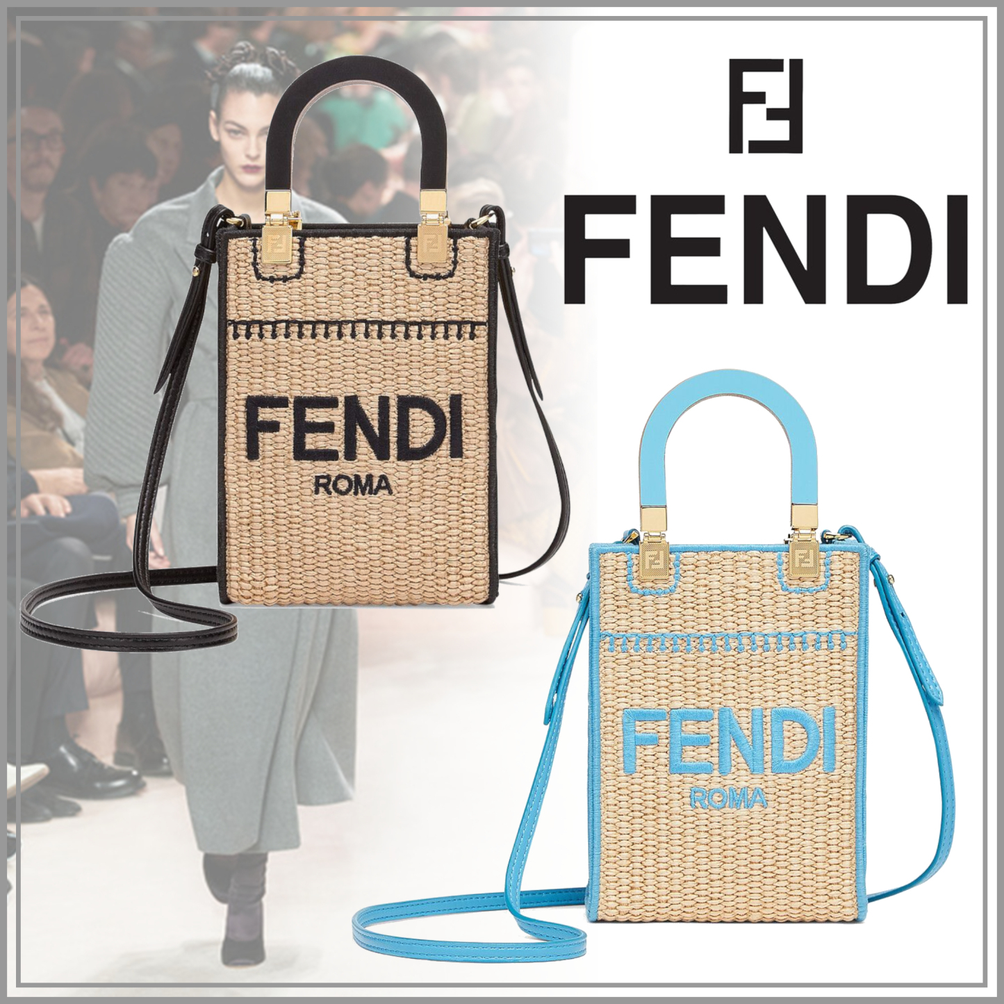 【 FENDI】 大注目 お洒落可愛い SUNSHINE SHOPPER MINI☆