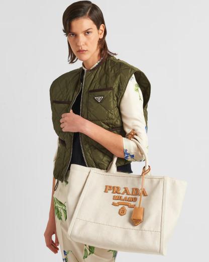 【PRADA】春夏♪オシャレトート♢Large linen blend tote