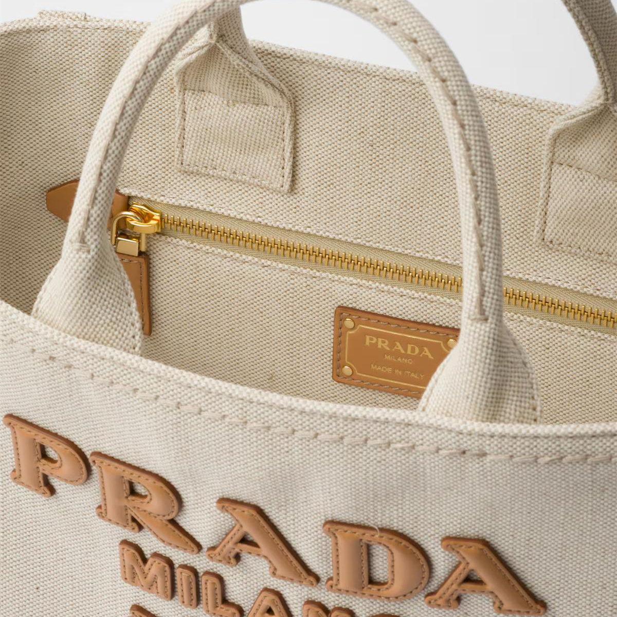 【PRADA】春夏♪オシャレトート♢Large linen blend tote
