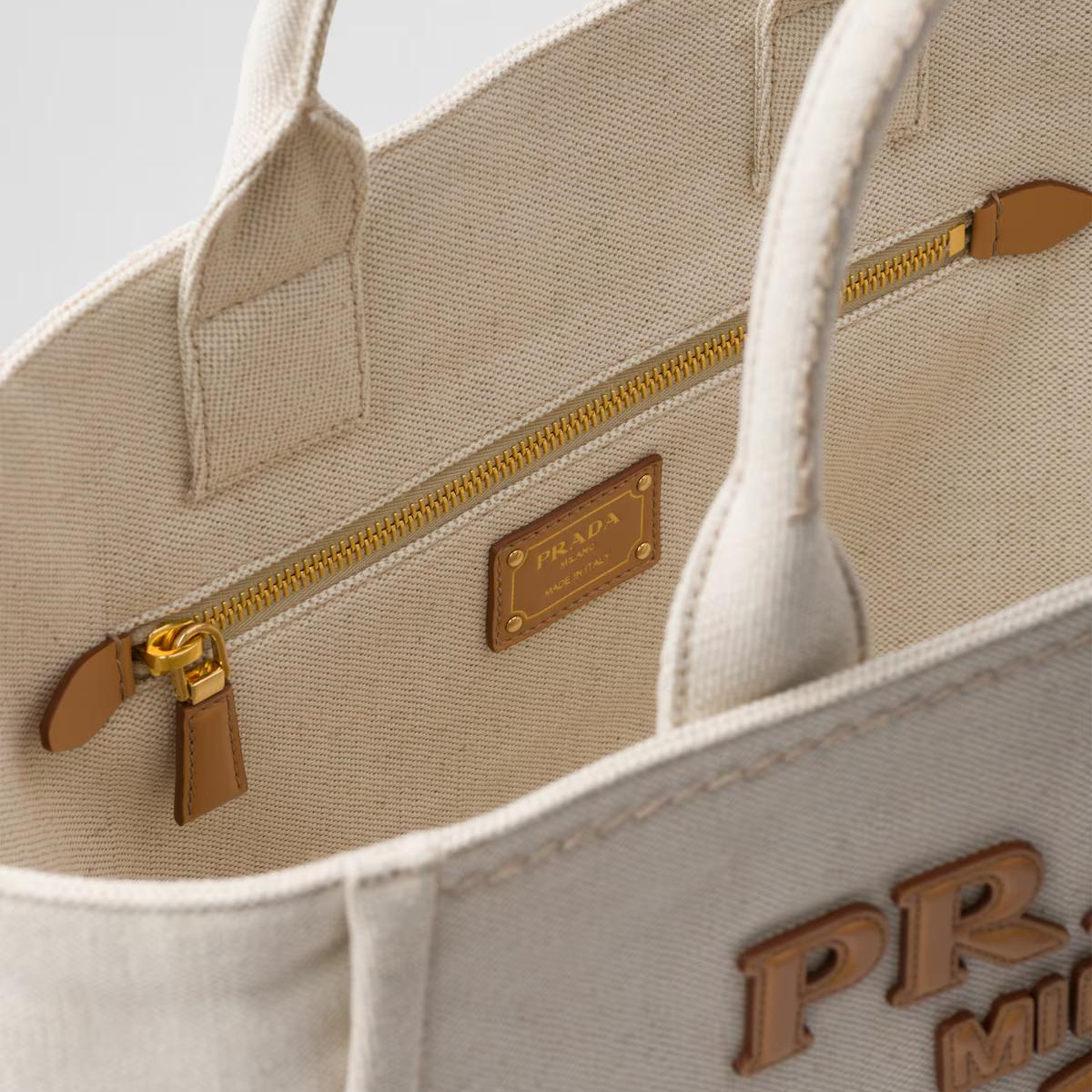 【PRADA】春夏♪オシャレトート♢Large linen blend tote