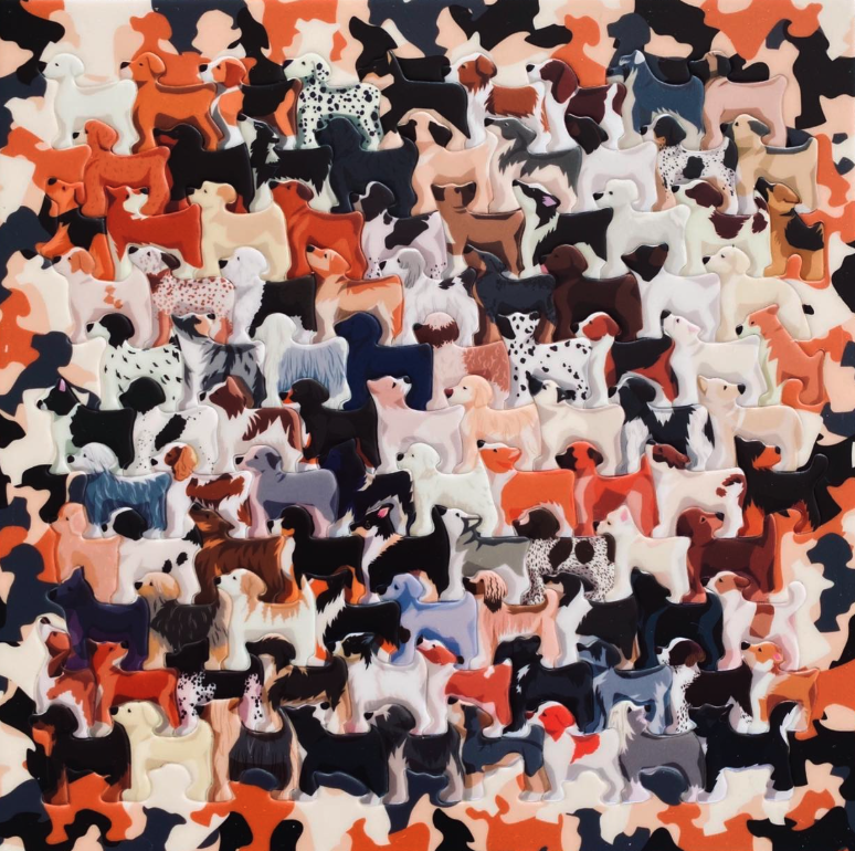 【ポップアップ限定】Acrylic Art Puzzle 『Dogs 』- アクリル犬型パズル- 