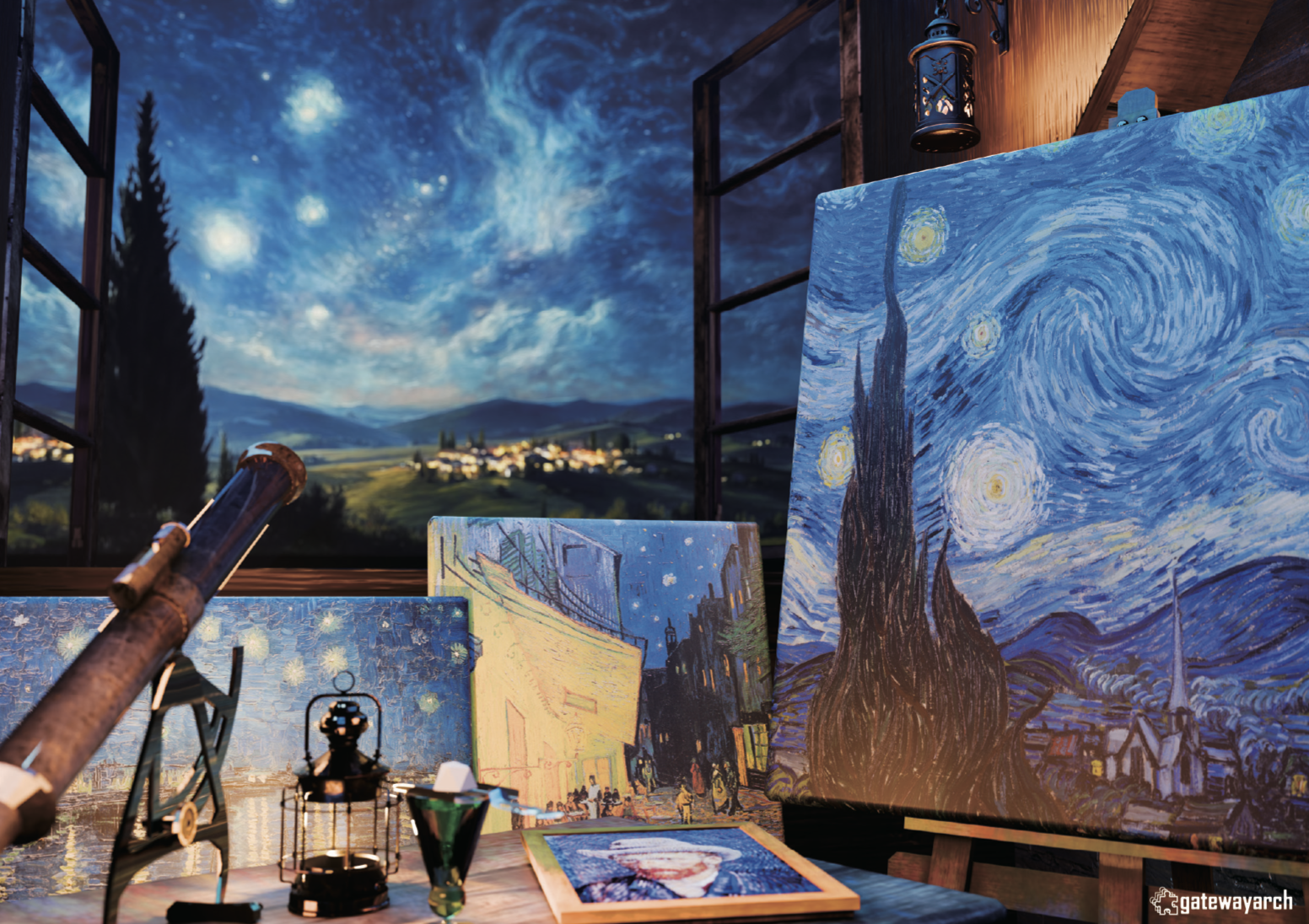 Puzzlock266 Clear |  –落とされた絵画の欠片– 『フィンセント・ウィレム・ファン・ゴッホ 〈夜〉』