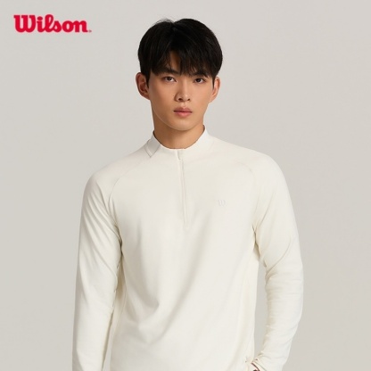 Wilson Men Alley Half-Zip LS Tee