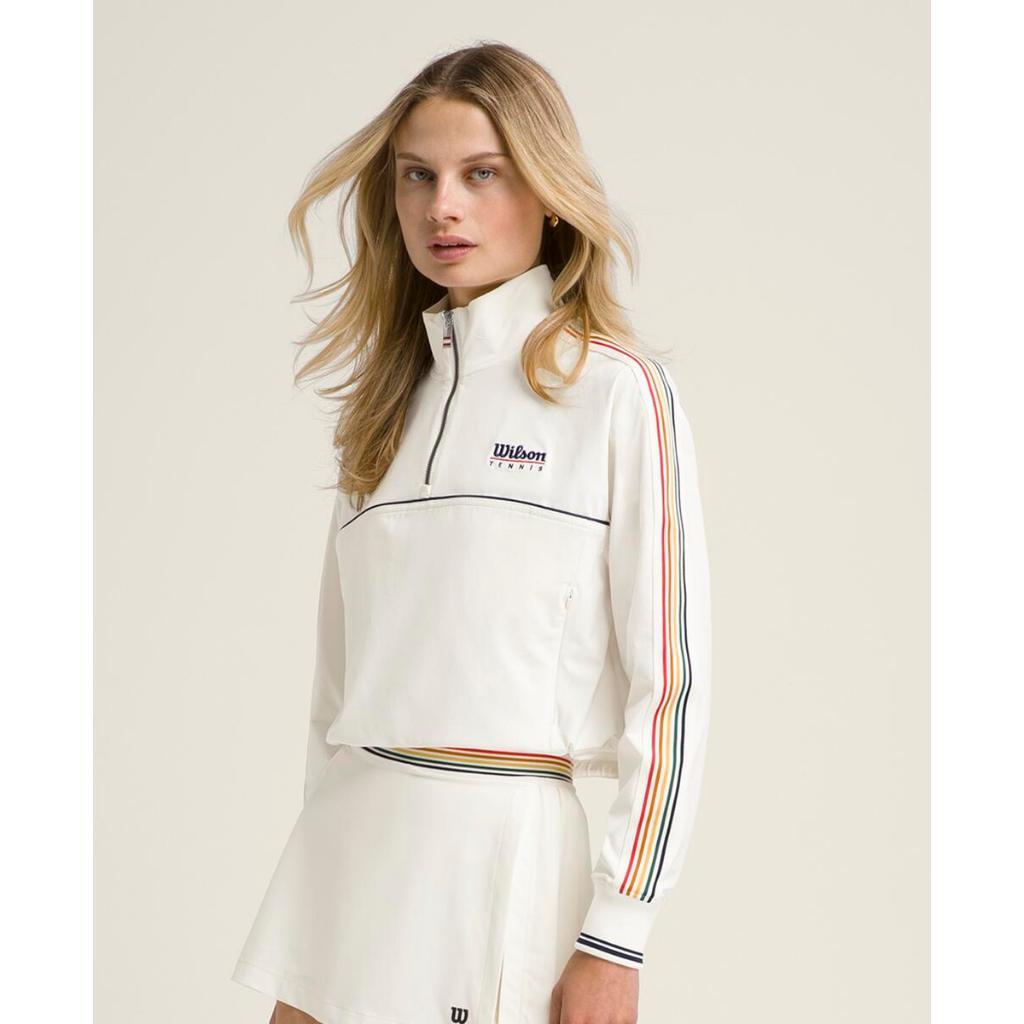 Wilson Women Davenport Woven Popover Tennis Top
