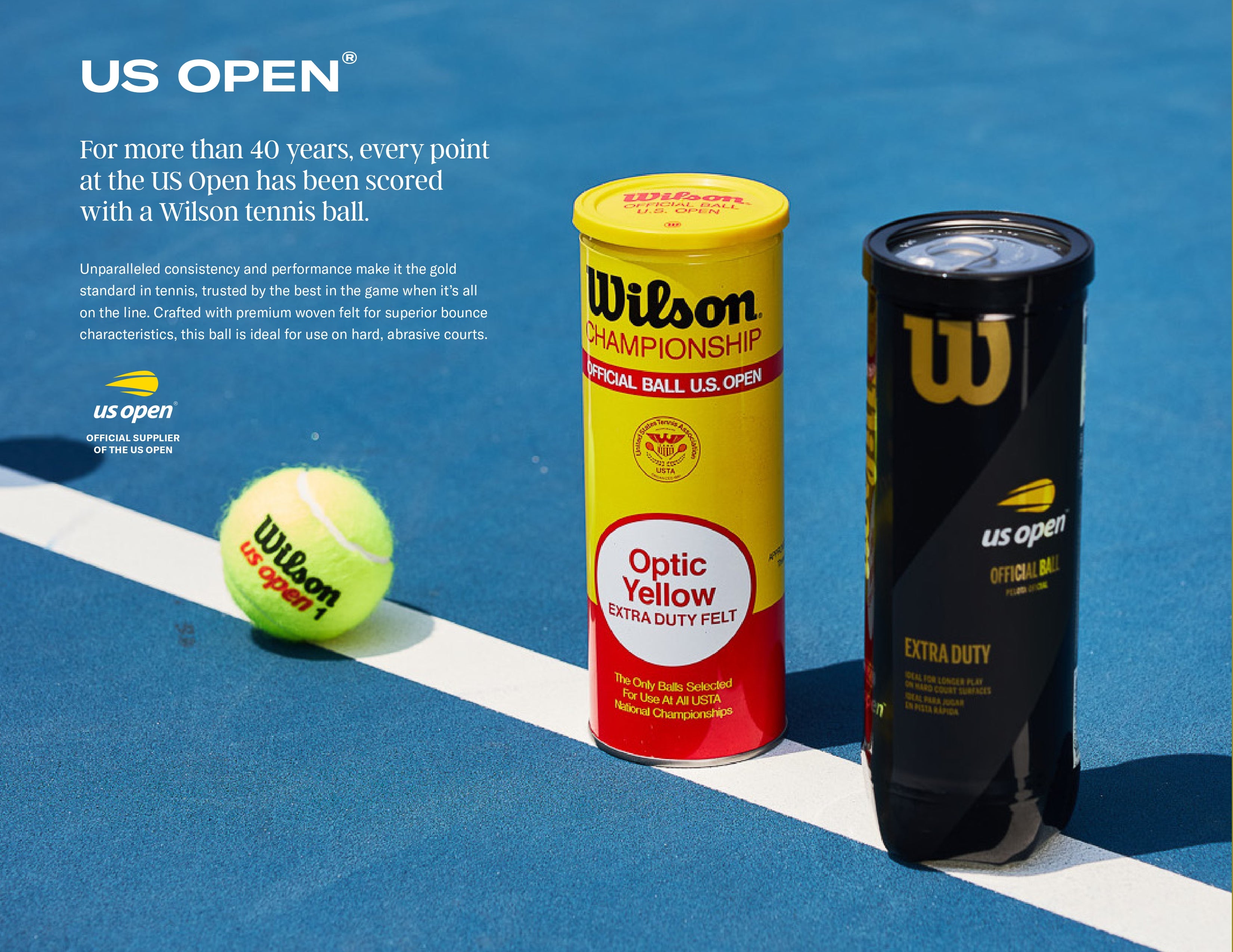 US Open XD Tennis Balls 12 Balls – Wilson Philipines | Official