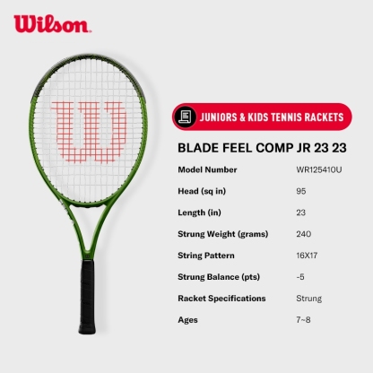 Wilson Blade Feel Comp Junior 23 / 25 Junior Tennis Racket (Pre-Strung)