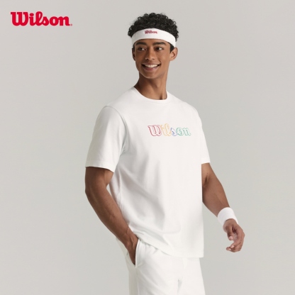 Wilson Men Courtview Graphic Tee Bright White WM20104532