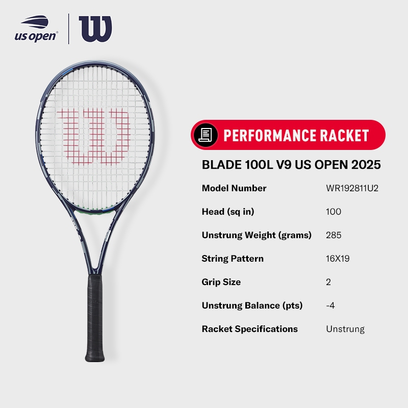 Wilson 2025 US OPEN SHIFT/BLADE Performance Tennis Racket (Unstrung) 锟斤拷锟斤拷锟睫讹拷系锟斤拷专业锟斤拷锟斤拷锟斤拷