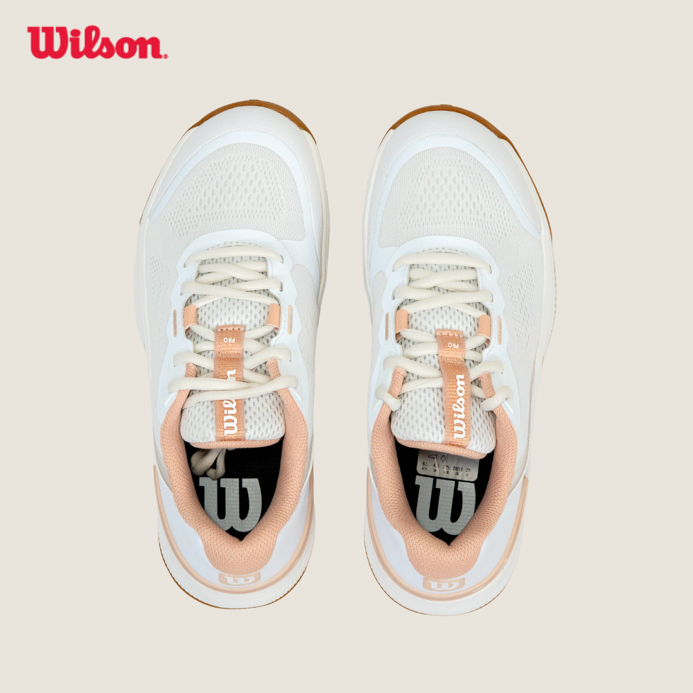 Wilson Women Intrigue Pro All Court Tennis Shoe White/Cameo WRS338310