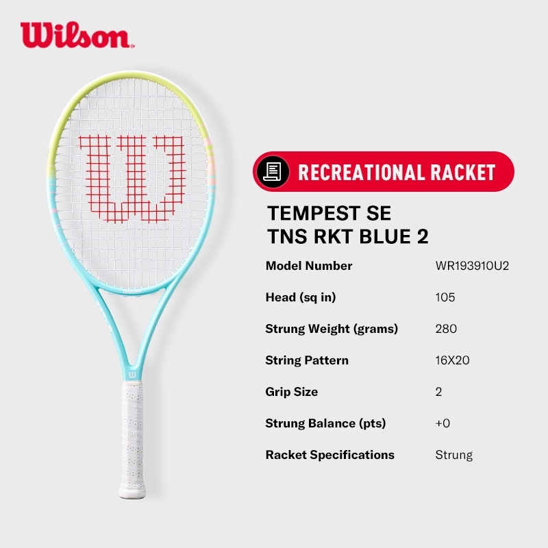 Wilson Tempest SE Tennis Racket (Pre-strung)