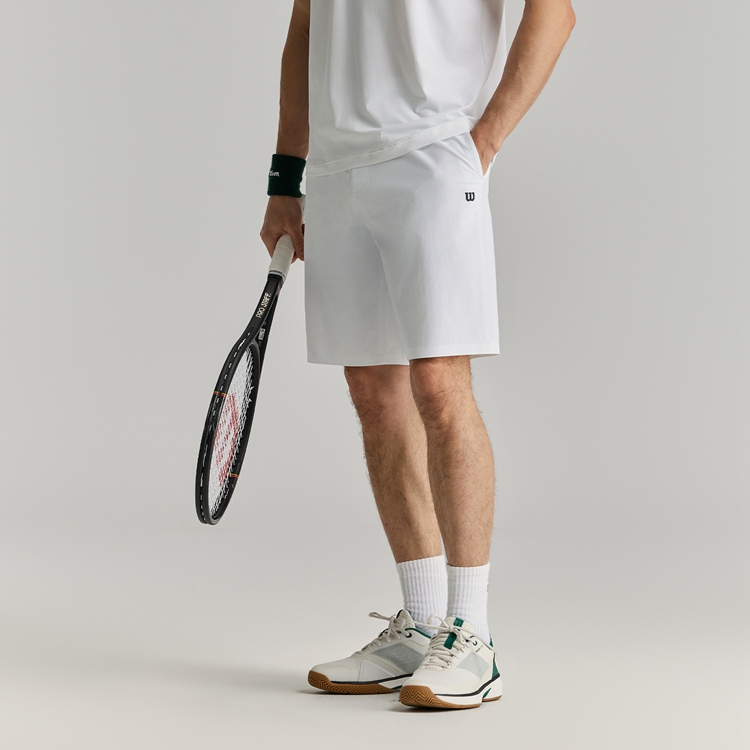 Wilson Men's Daily Woven Short 9" In - White