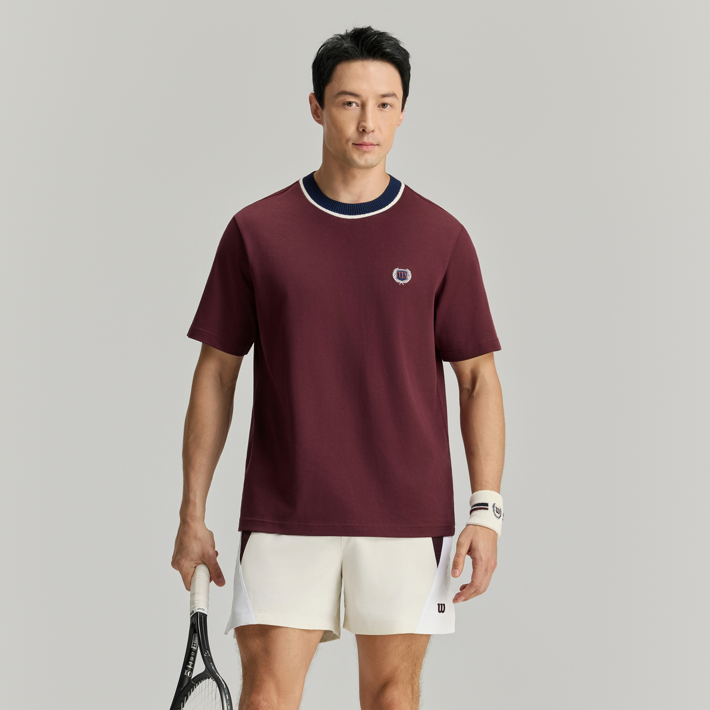 Wilson Men KNIT COLLAR TEE RD