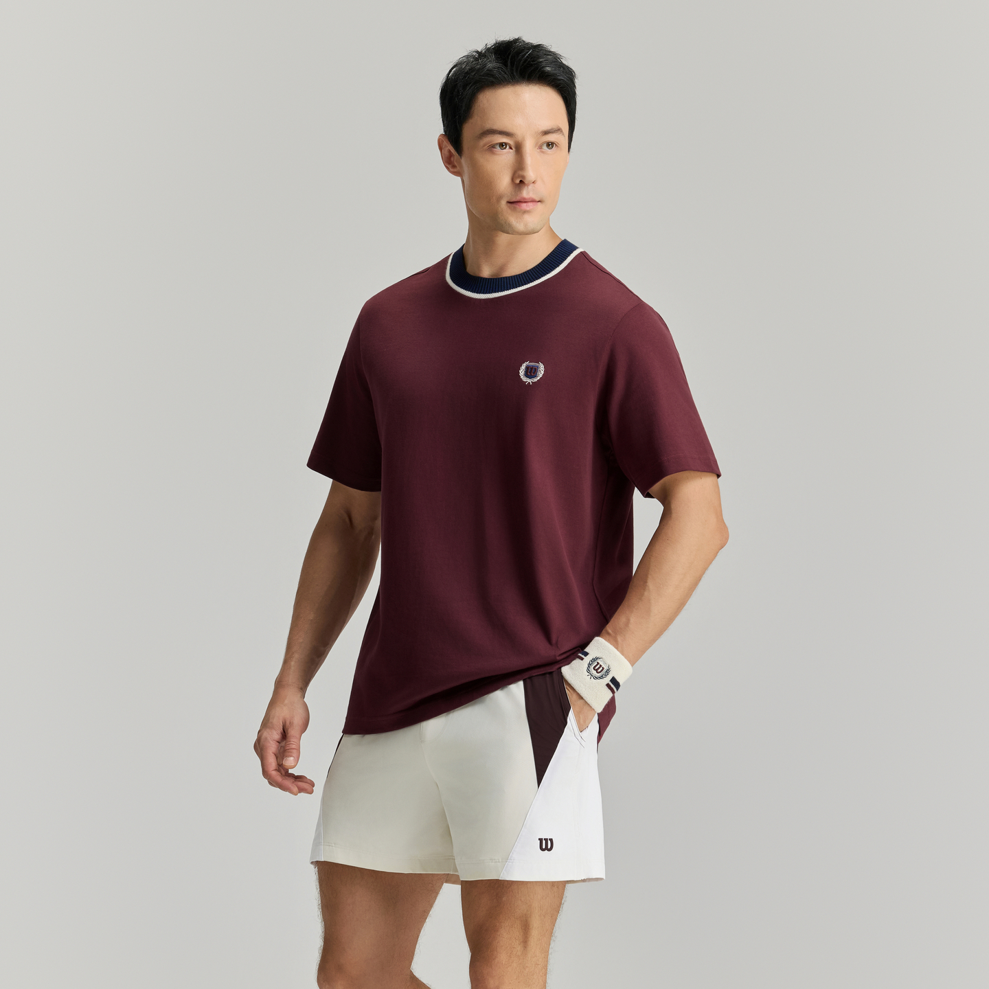 Wilson Men KNIT COLLAR TEE RD