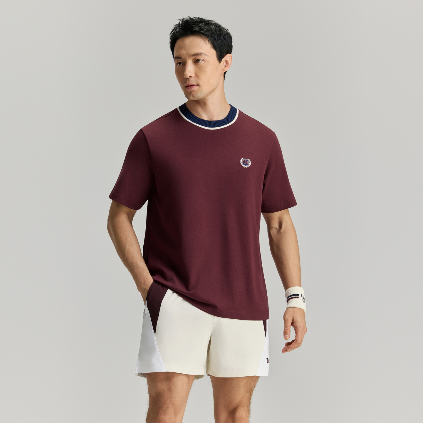 Wilson Men KNIT COLLAR TEE RD