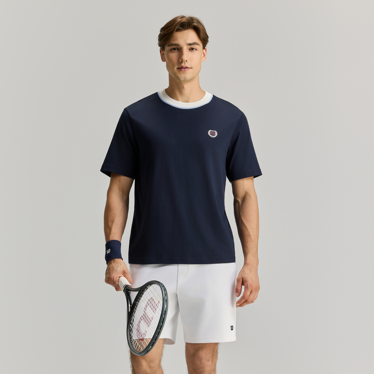 Wilson Men KNIT COLLAR TEE BL