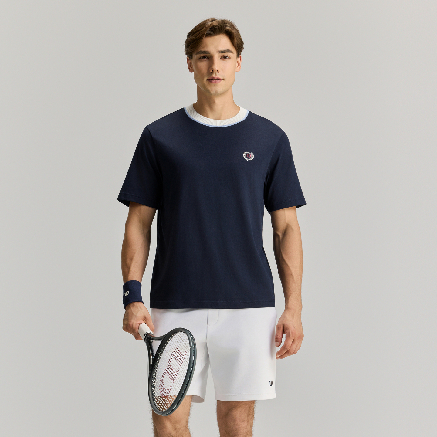 Wilson Men KNIT COLLAR TEE BL